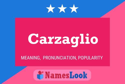 ملصق اسم Carzaglio