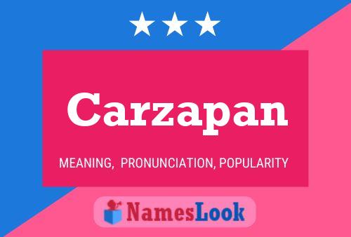 ملصق اسم Carzapan