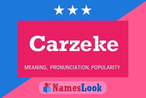 ملصق اسم Carzeke