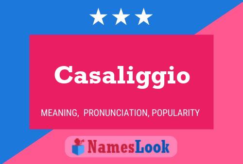 ملصق اسم Casaliggio