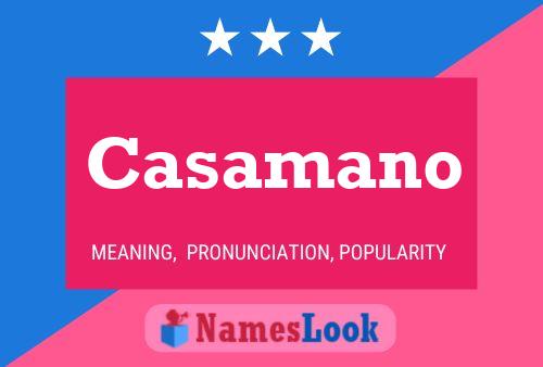 ملصق اسم Casamano