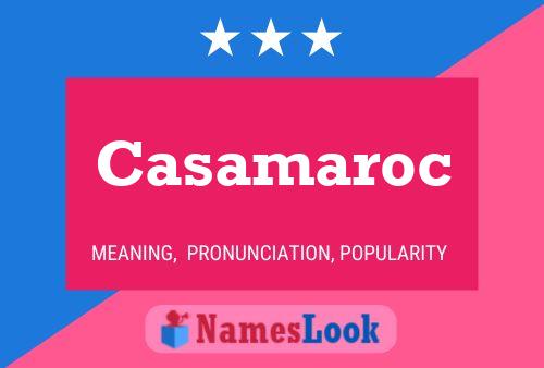 ملصق اسم Casamaroc