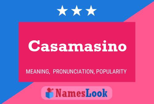 ملصق اسم Casamasino