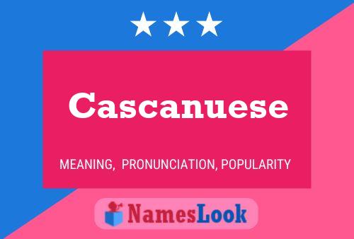 ملصق اسم Cascanuese