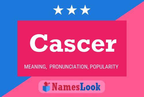 ملصق اسم Cascer