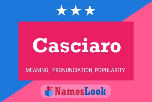 ملصق اسم Casciaro