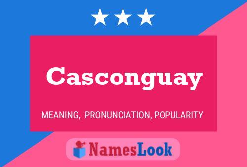 ملصق اسم Casconguay