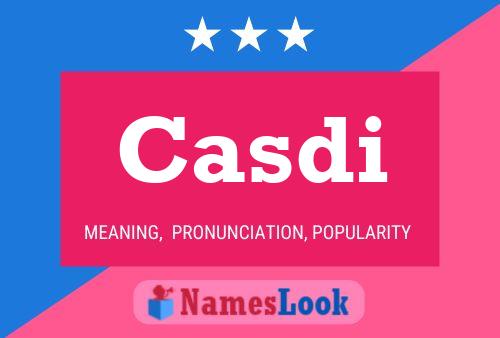 ملصق اسم Casdi