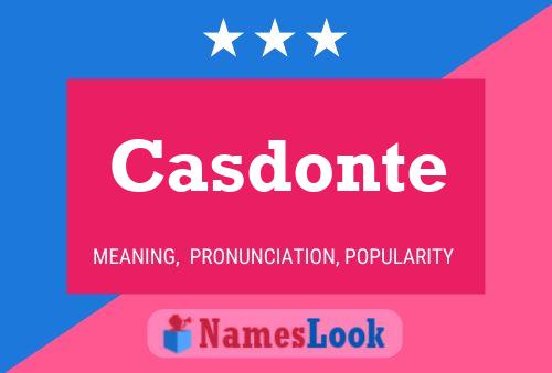 ملصق اسم Casdonte