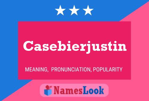 ملصق اسم Casebierjustin