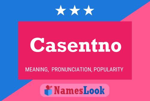 ملصق اسم Casentno