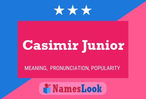 ملصق اسم Casimir Junior