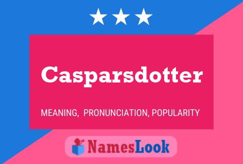 ملصق اسم Casparsdotter