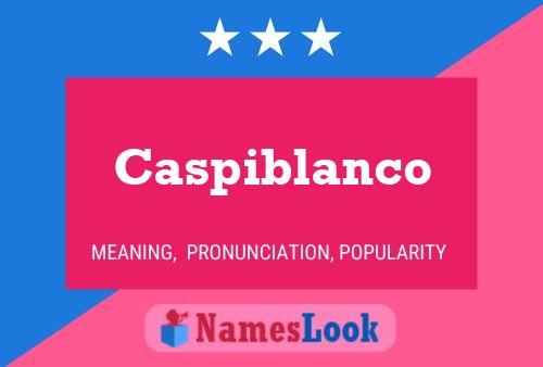 ملصق اسم Caspiblanco