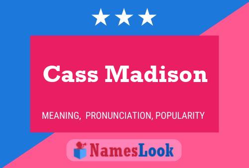 ملصق اسم Cass Madison