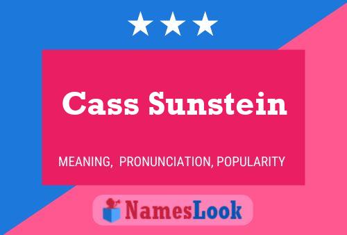 ملصق اسم Cass Sunstein