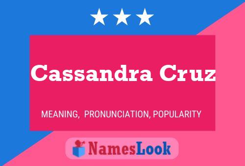 ملصق اسم Cassandra Cruz