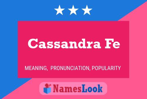 ملصق اسم Cassandra Fe