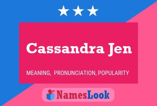 ملصق اسم Cassandra Jen