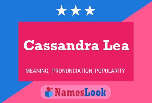 ملصق اسم Cassandra Lea