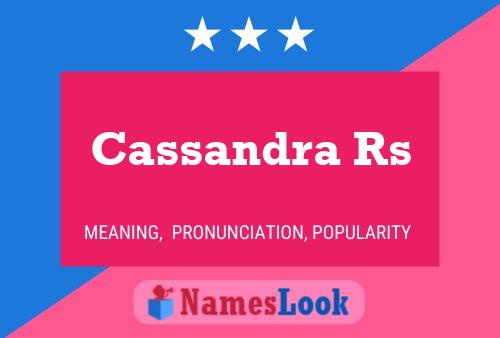 ملصق اسم Cassandra Rs