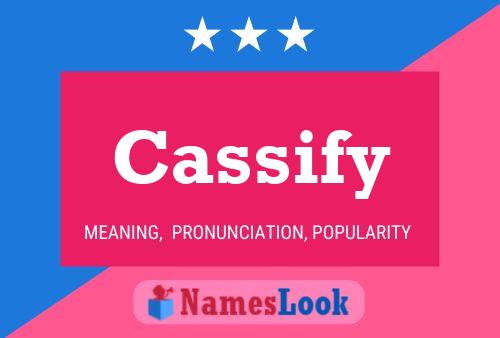 ملصق اسم Cassify