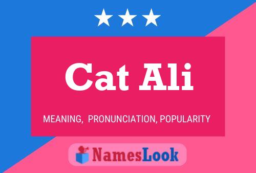 ملصق اسم Cat Ali