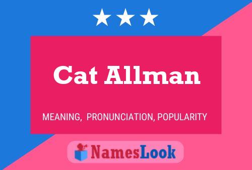 ملصق اسم Cat Allman