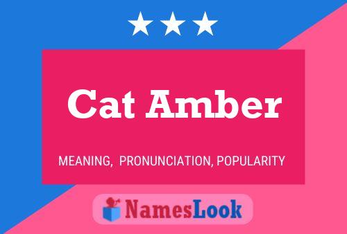 ملصق اسم Cat Amber