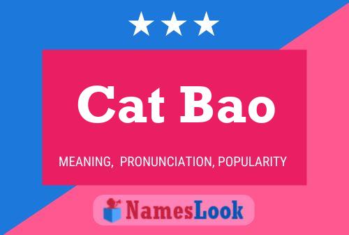 ملصق اسم Cat Bao