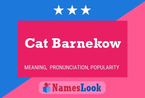 ملصق اسم Cat Barnekow