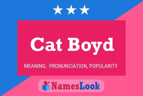 ملصق اسم Cat Boyd