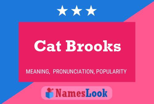 ملصق اسم Cat Brooks