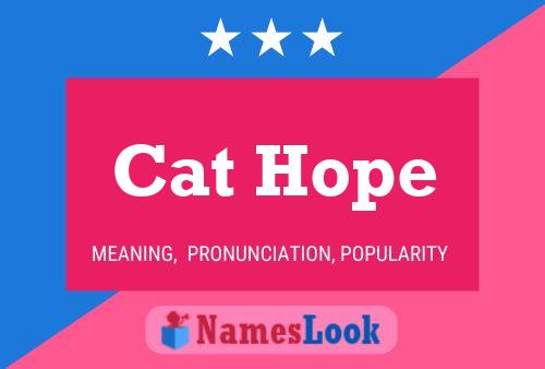 ملصق اسم Cat Hope