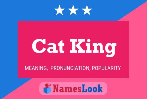 ملصق اسم Cat King