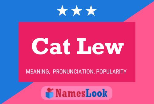 ملصق اسم Cat Lew