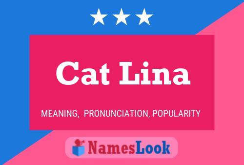 ملصق اسم Cat Lina