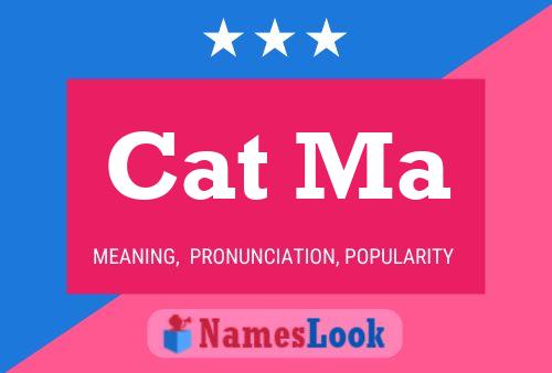 ملصق اسم Cat Ma