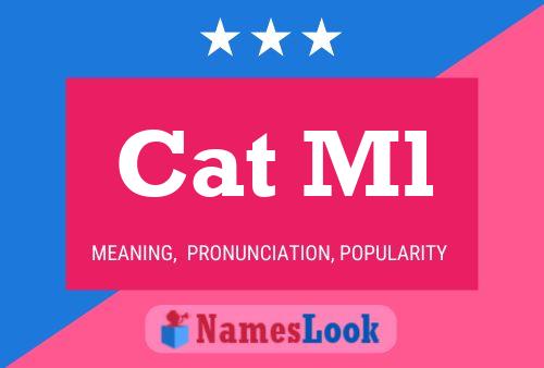 ملصق اسم Cat Ml