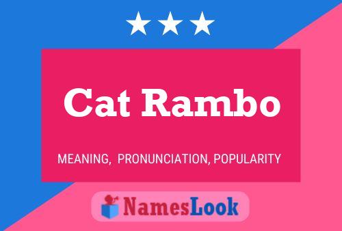 ملصق اسم Cat Rambo