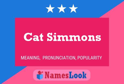 ملصق اسم Cat Simmons