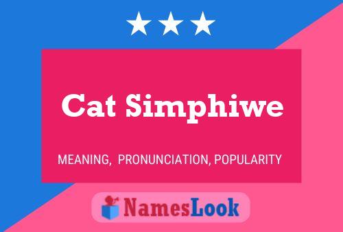 ملصق اسم Cat Simphiwe