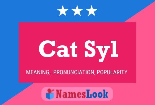 ملصق اسم Cat Syl