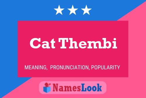 ملصق اسم Cat Thembi