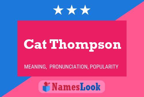 ملصق اسم Cat Thompson