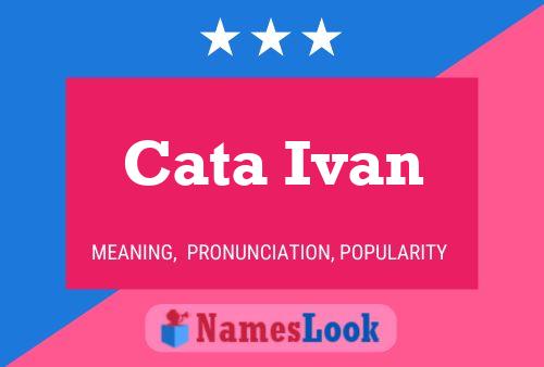 ملصق اسم Cata Ivan