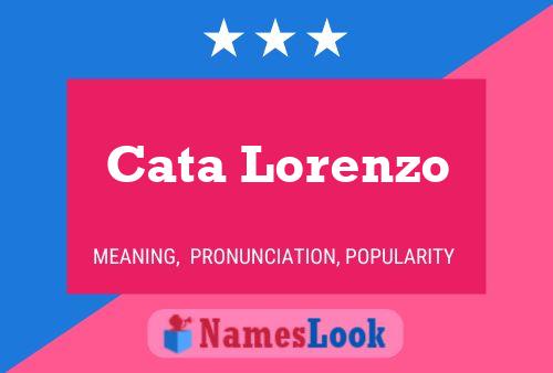 ملصق اسم Cata Lorenzo