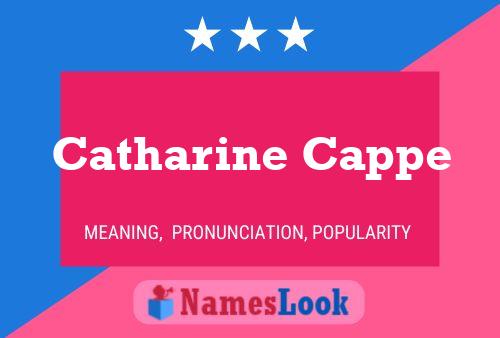 ملصق اسم Catharine Cappe