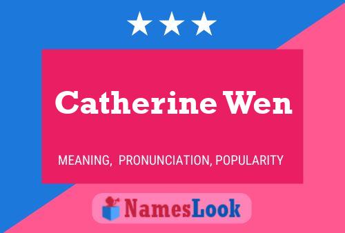 ملصق اسم Catherine Wen