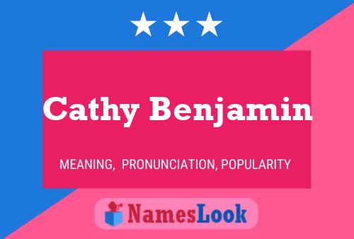 ملصق اسم Cathy Benjamin